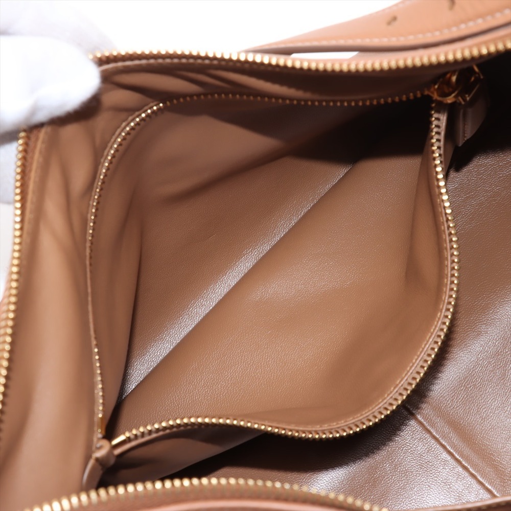 Prada Aime Leather Shoulder Bag Brown - Picture 8 of 8